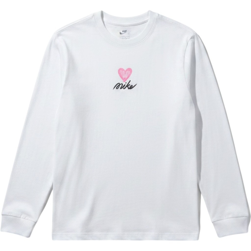 Nike Men's Sportswear Long Sleeve White T-Shirt HV9807-100, Medium